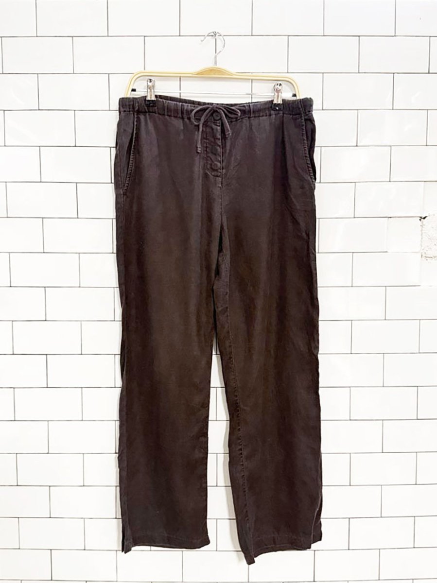 boden 100% linen straight leg drawstring pants - good market thrift store
