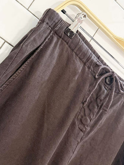 boden 100% linen straight leg drawstring pants - good market thrift store