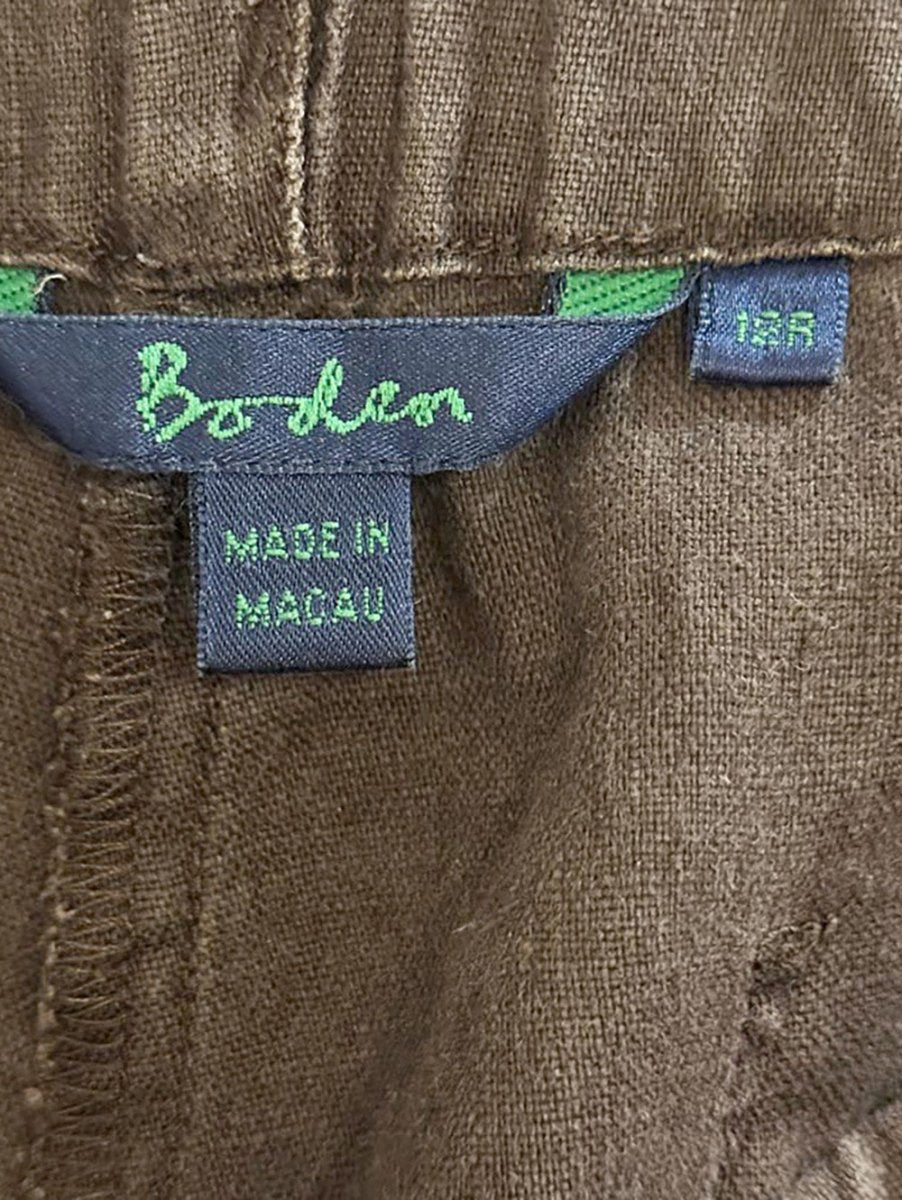 boden 100% linen straight leg drawstring pants - good market thrift store