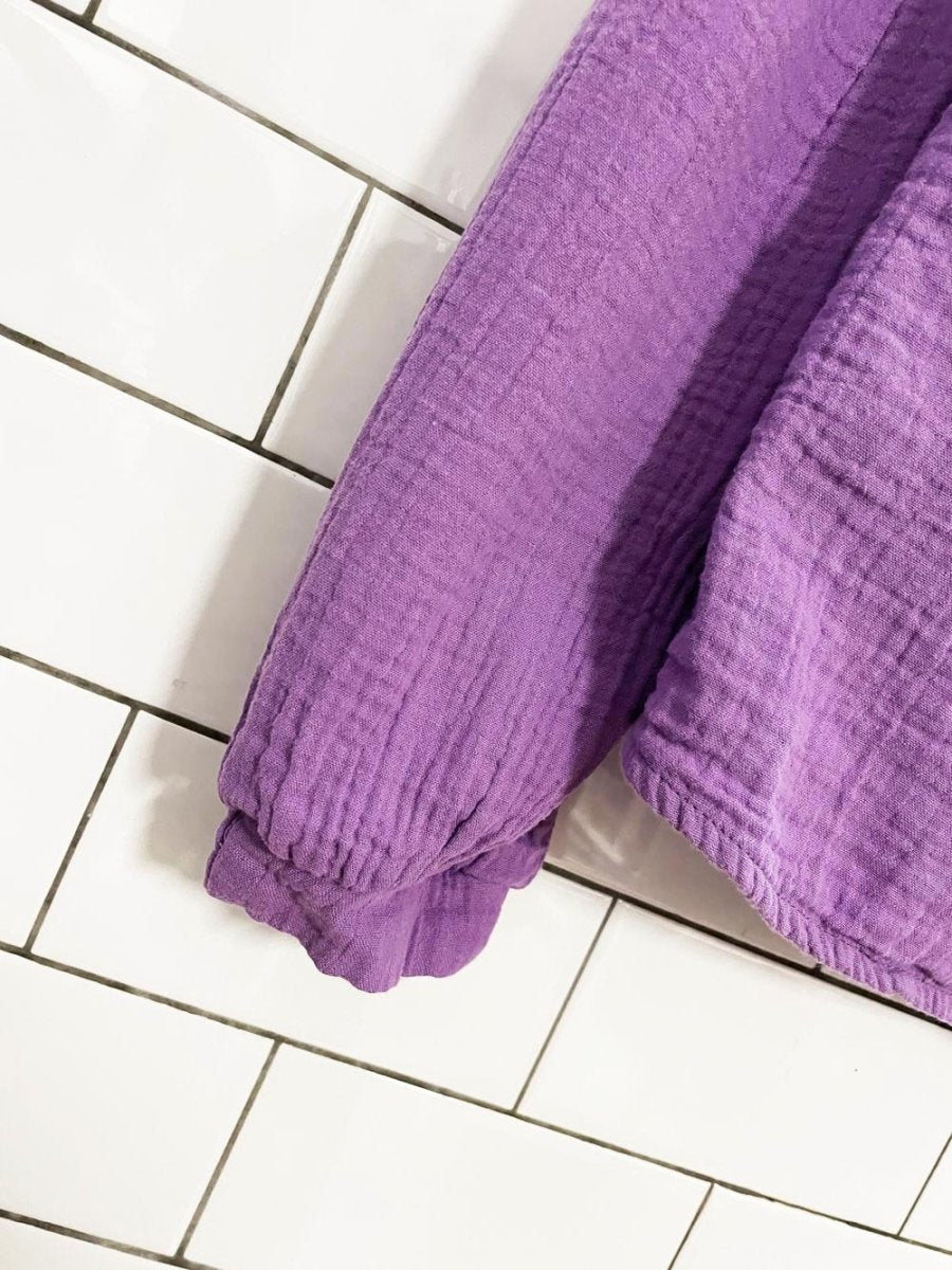 boden helena ruffle edge gauze cotton shirt - good market thrift store