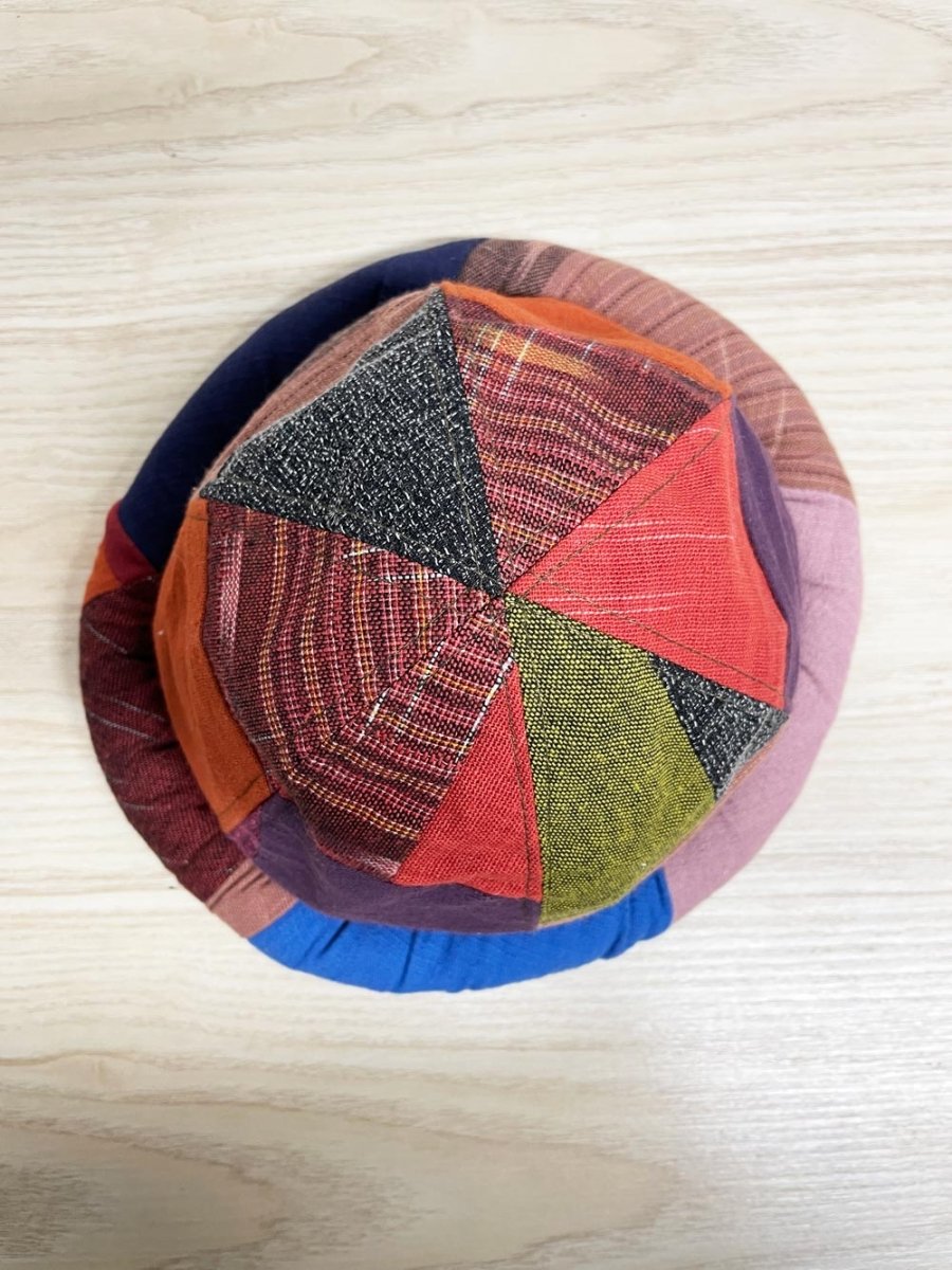 boho patchwork rolled bucket hat | made in Thailand - good market thrift store