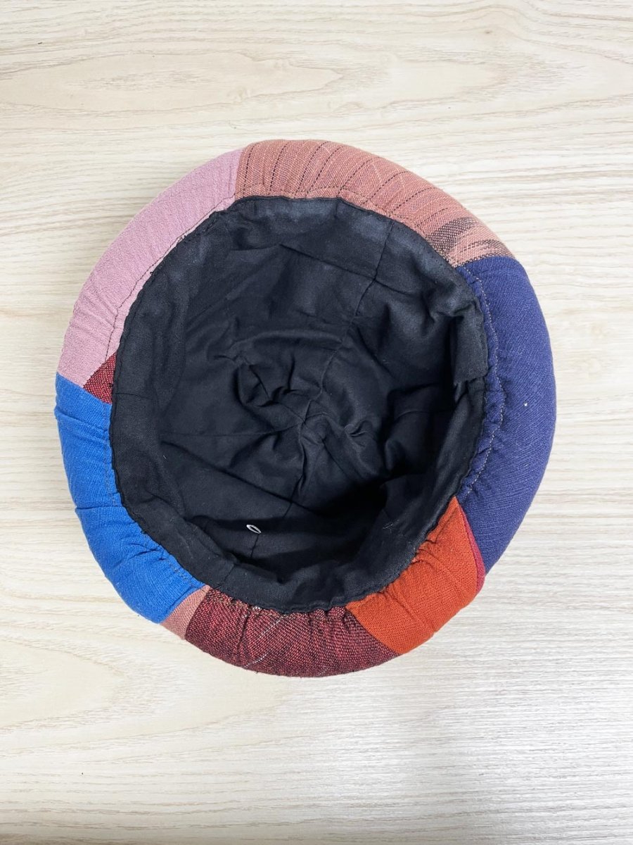 boho patchwork rolled bucket hat | made in Thailand - good market thrift store