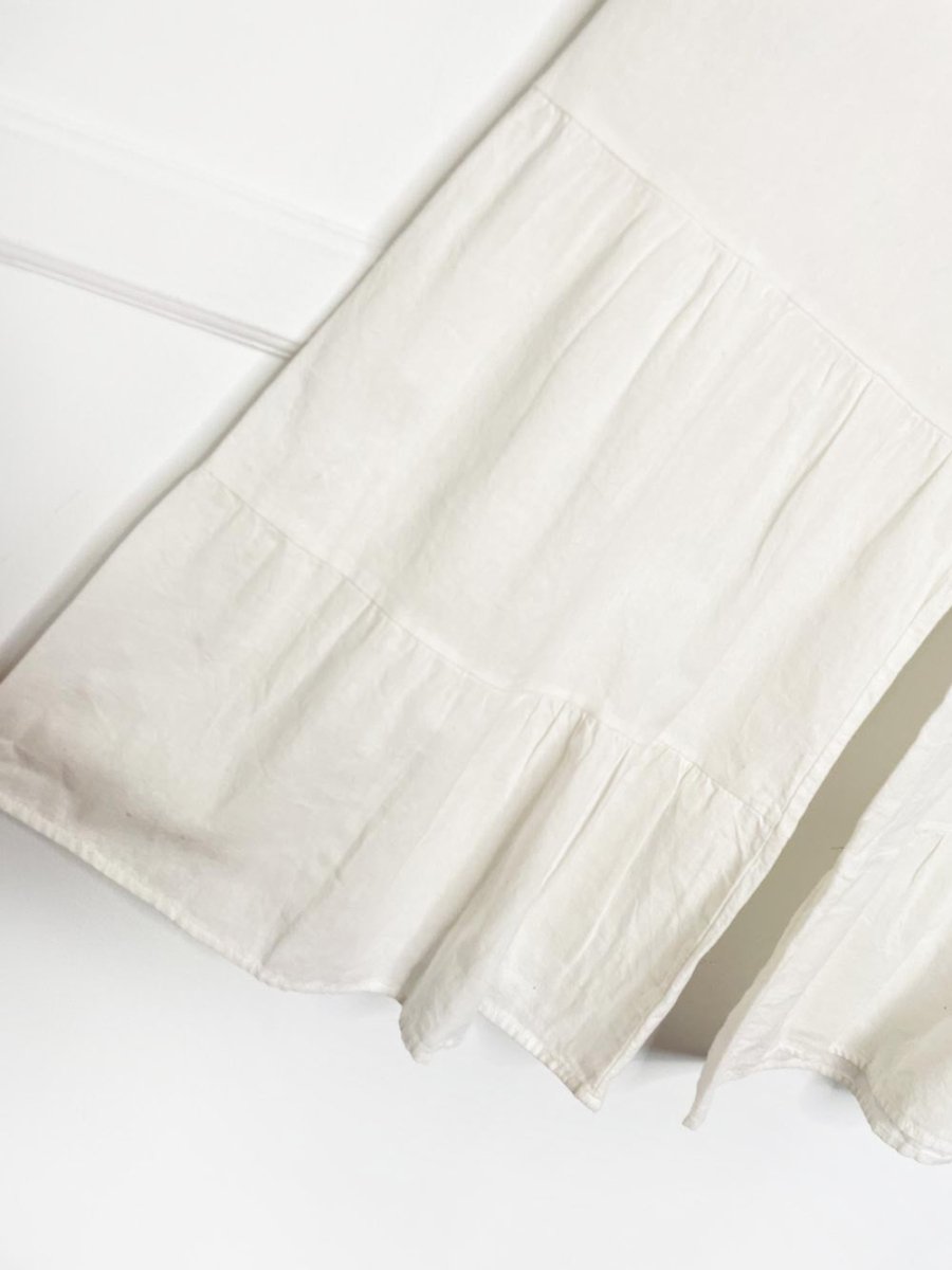 boho tiered wide leg tie waist cropped pants - good market thrift store