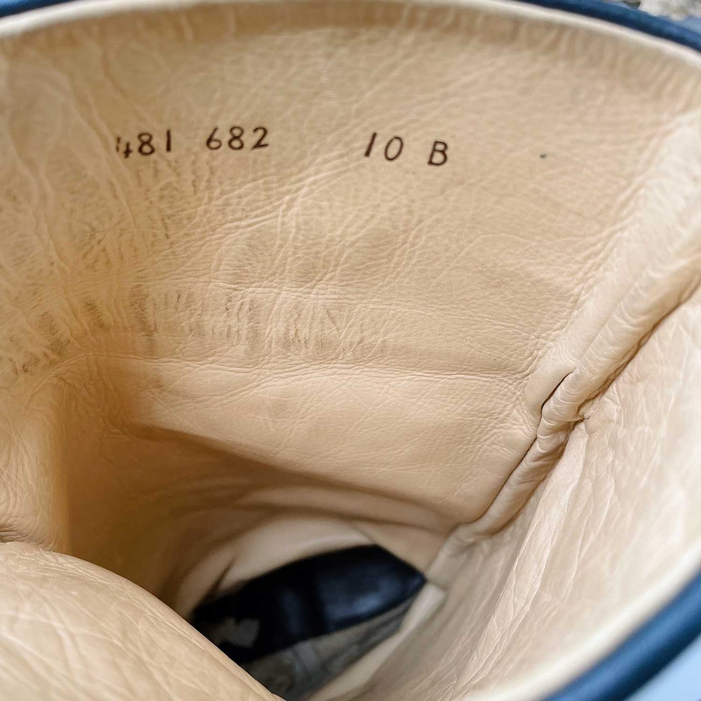 vintage roots black tall leather boots - size 10