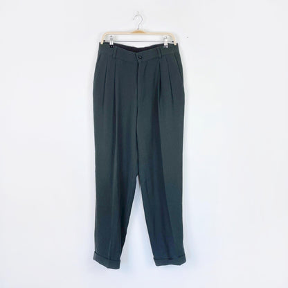vintage hugo boss prohibition high rise pleated trouser