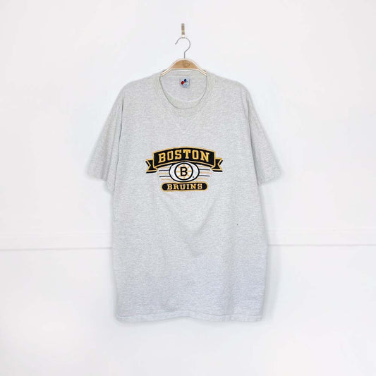 vintage 90s midwest boston bruins heavyweight tee - good market thrift store
