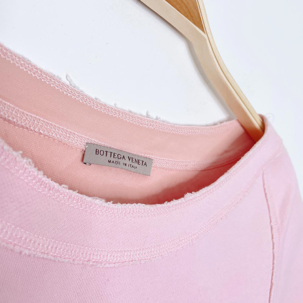 bottega veneta raw hem boxy structured tee
