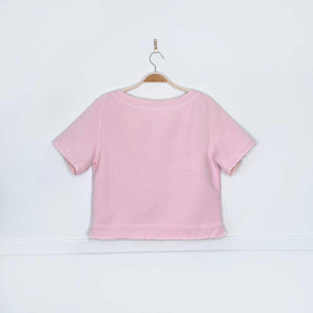 bottega veneta raw hem boxy structured tee