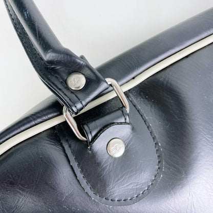 vintage 00s roots faux leather retro bowling bag