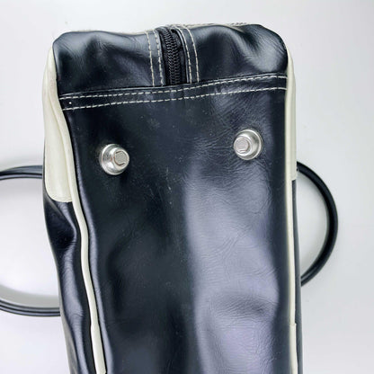 vintage 00s roots faux leather retro bowling bag