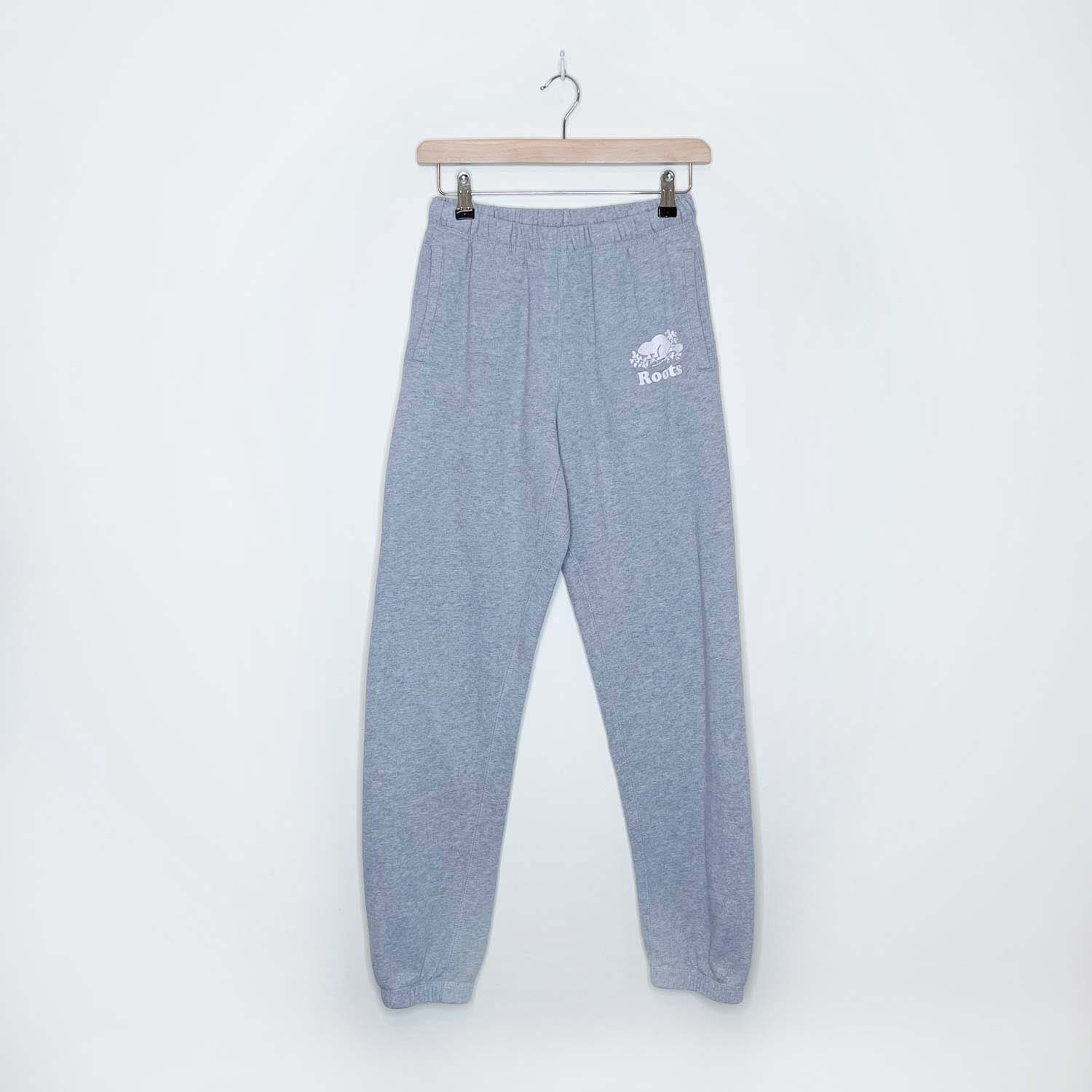 roots athletic grey boyfriend sweatpants - size xs – good market thrift  store