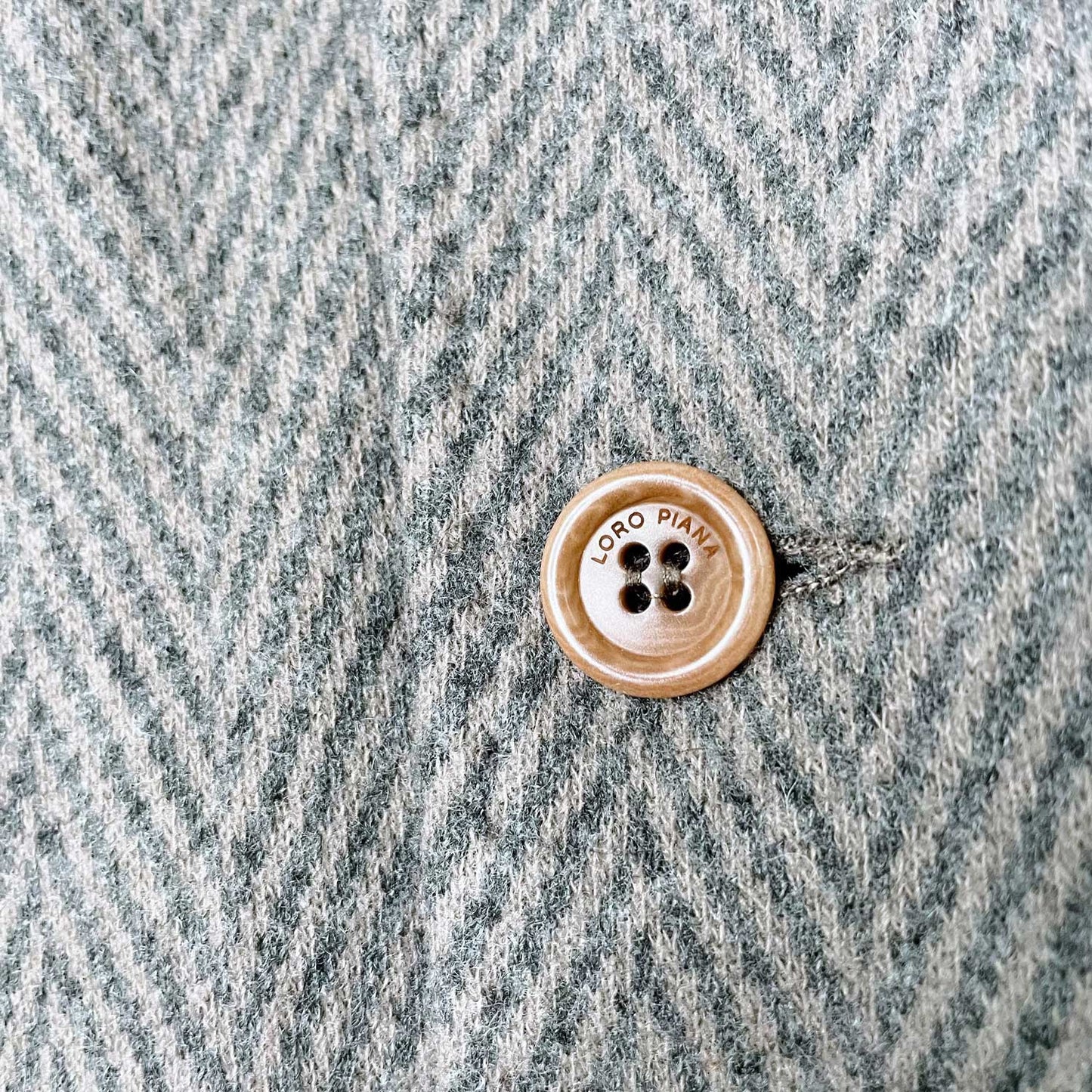 loro piana cashmere herringbone sport jacket - size 56 EU