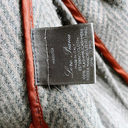 loro piana cashmere herringbone sport jacket - size 56 EU