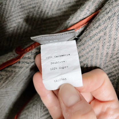 loro piana cashmere herringbone sport jacket - size 56 EU