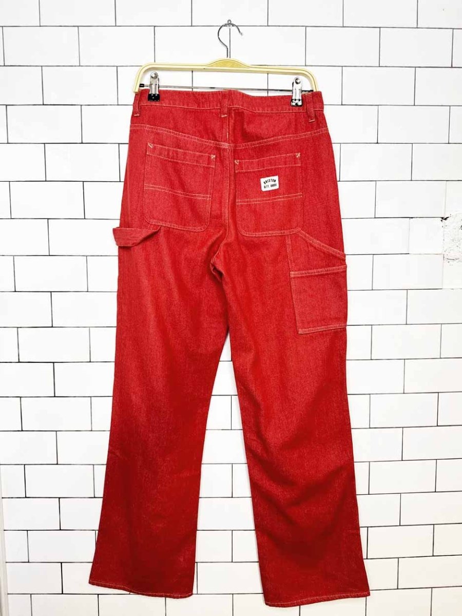 brixton essex contrast stitch carpenter pants - good market thrift store