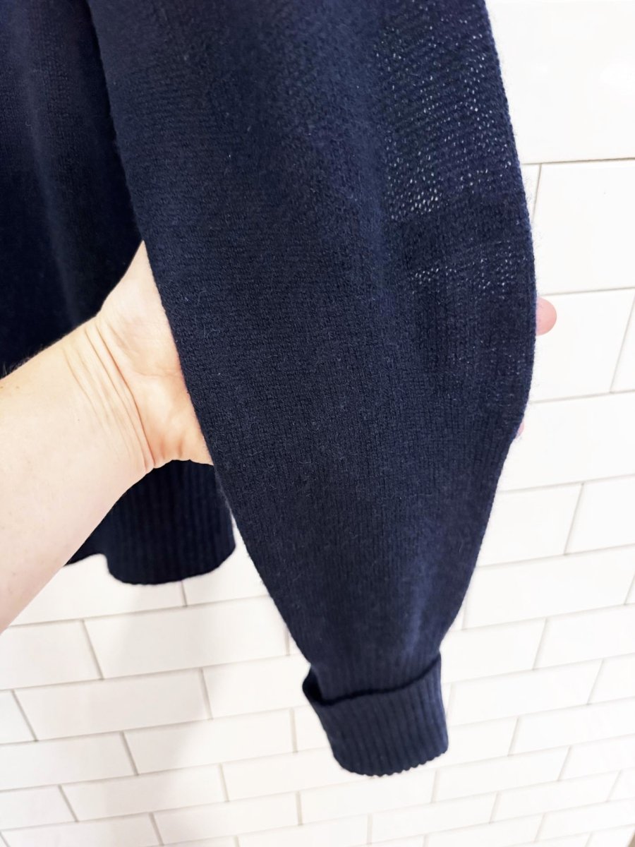 brochu walker 100% cashmere v-neck knit sweater - good market thrift store