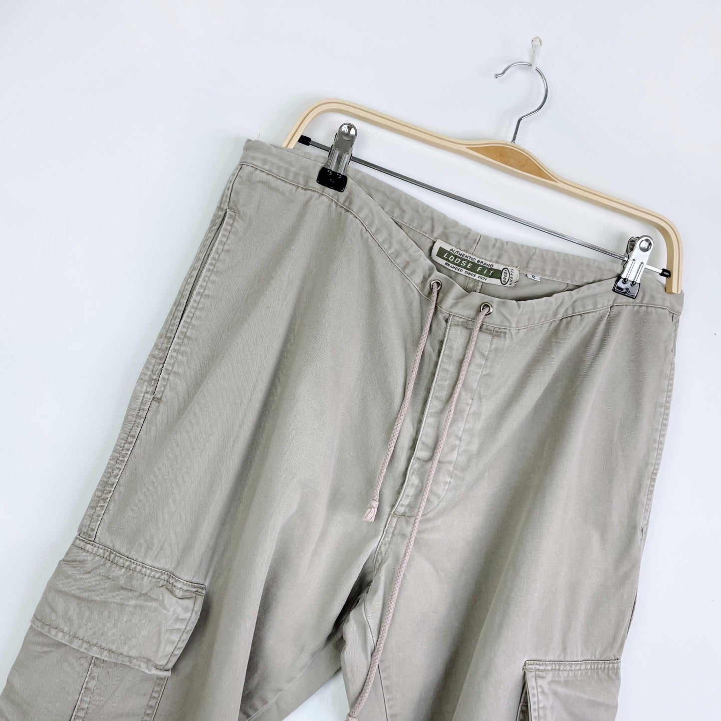 vintage 00's brody drawstring loose-fit cargo pants