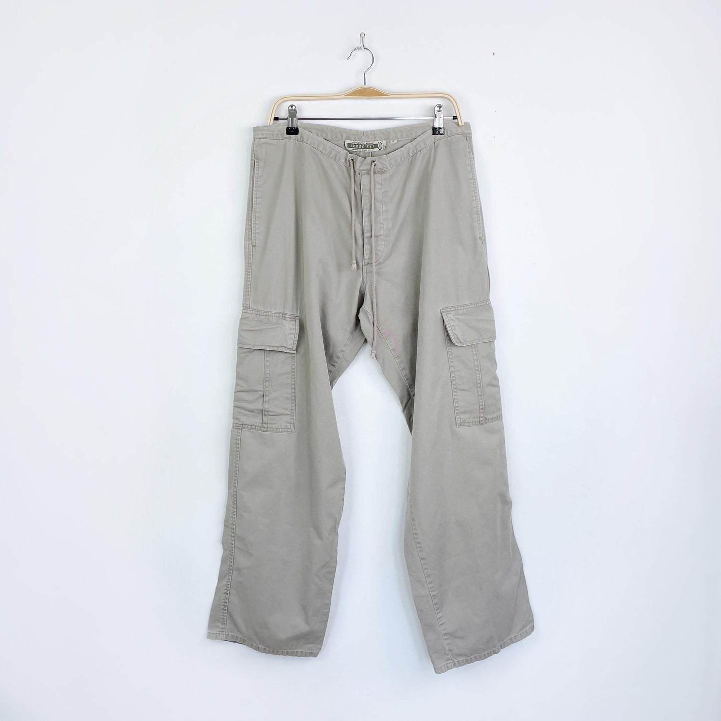 vintage 00's brody drawstring loose-fit cargo pants