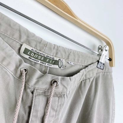 vintage 00's brody drawstring loose-fit cargo pants