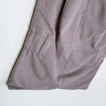 nwt deadstock parasuco rebel-i brown midi skater skirt - size 2