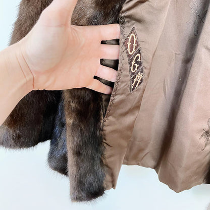 vintage 60s charlebois short mink coat