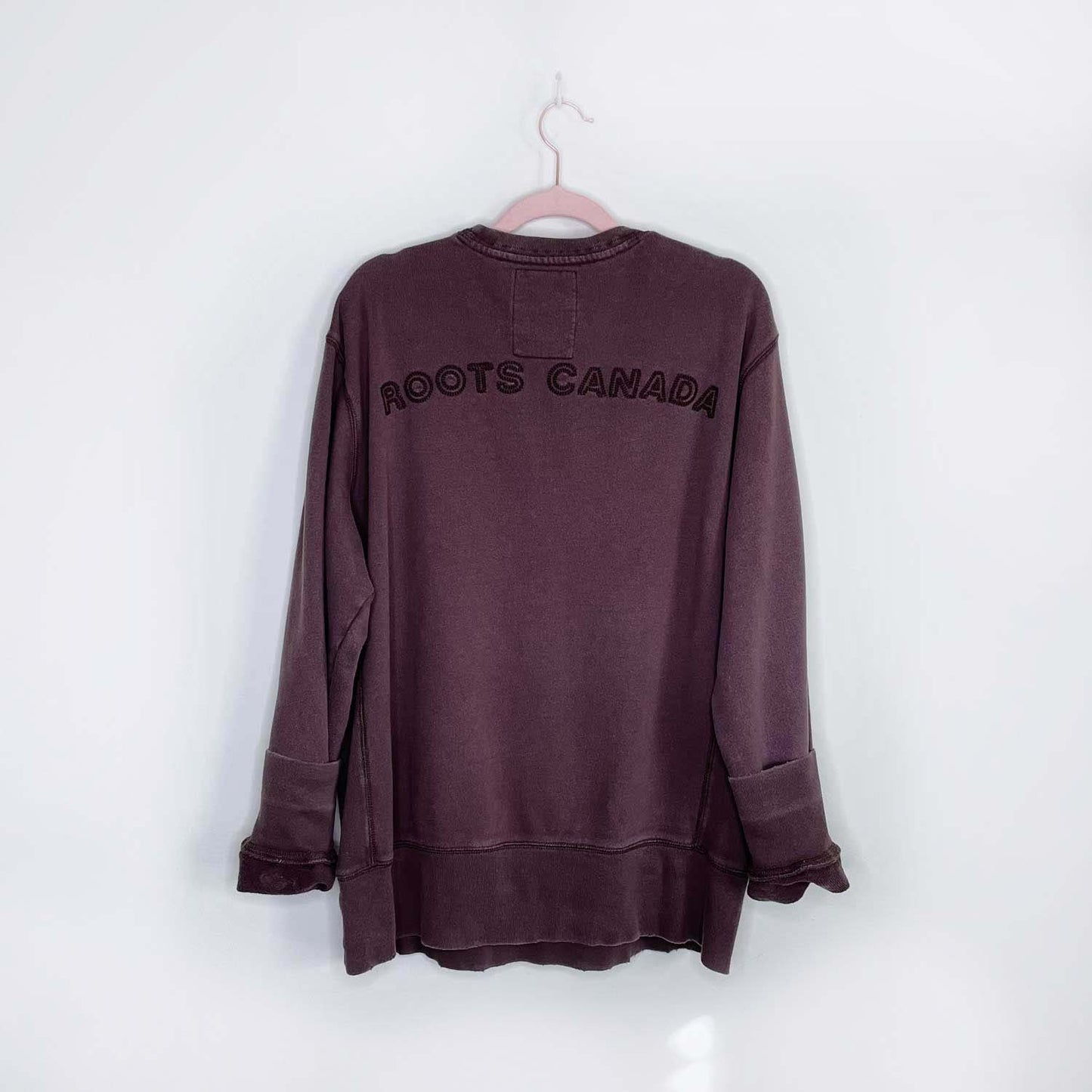 vintage 00s roots brown crew - size large