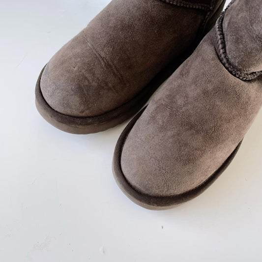 ugg classic short brown sheepskin boots