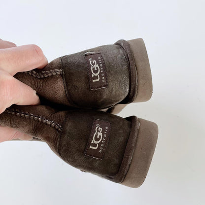 ugg classic short brown sheepskin boots