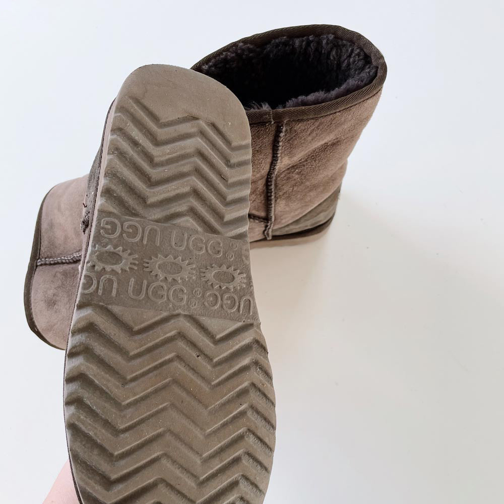 ugg classic short brown sheepskin boots