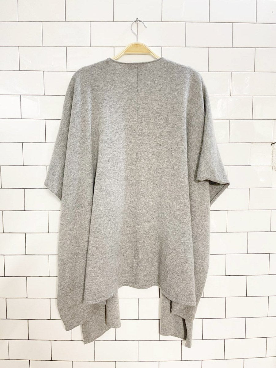 bryn walker 100% cashmere knit cardigan shawl - good market thrift store
