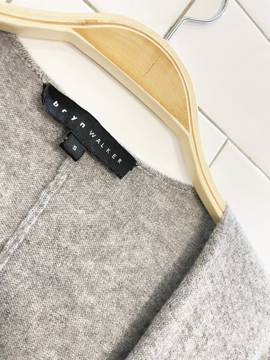 bryn walker 100% cashmere knit cardigan shawl - good market thrift store