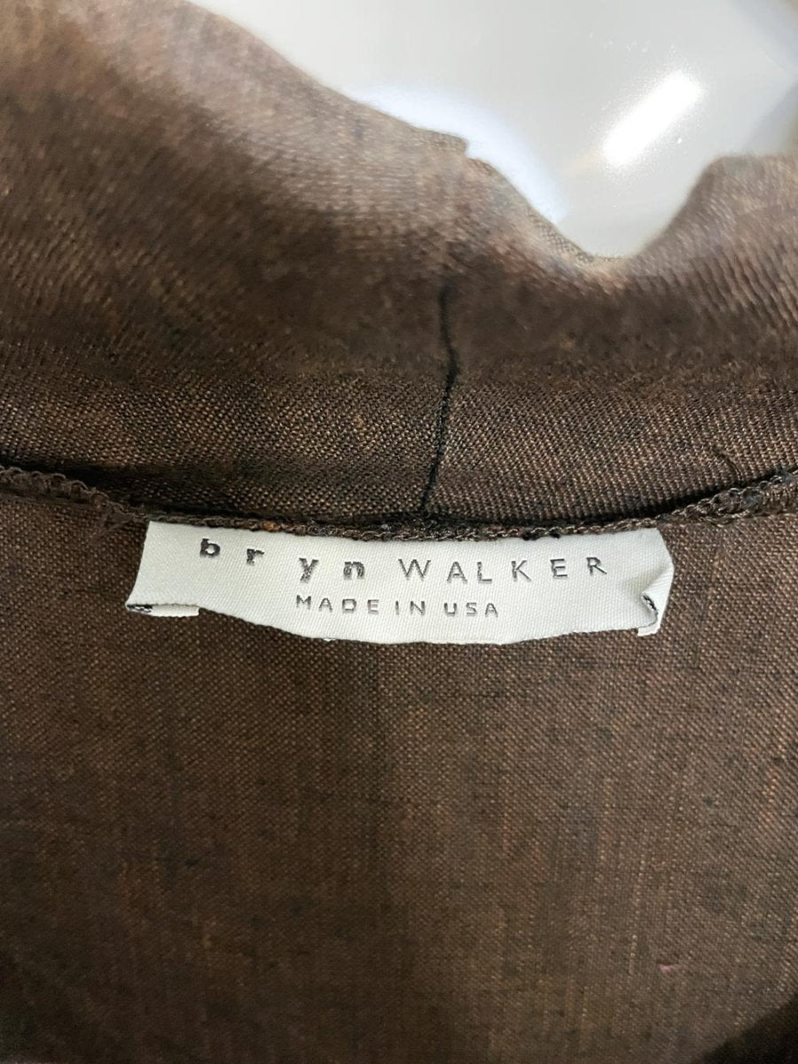 bryn walker 100% linen cowl neck jumpsuit | made in usa - good market thrift store