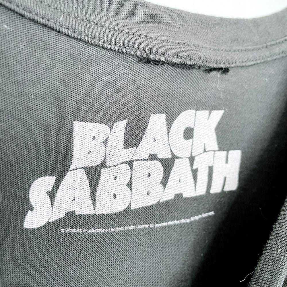 black sabbath x topshop 1977 world tour reprint full fringe sleeveless tee