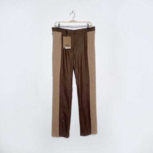 burberry FW2020 runway wool-cashmere split hem trouser