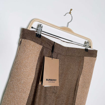 burberry FW2020 runway wool-cashmere split hem trouser
