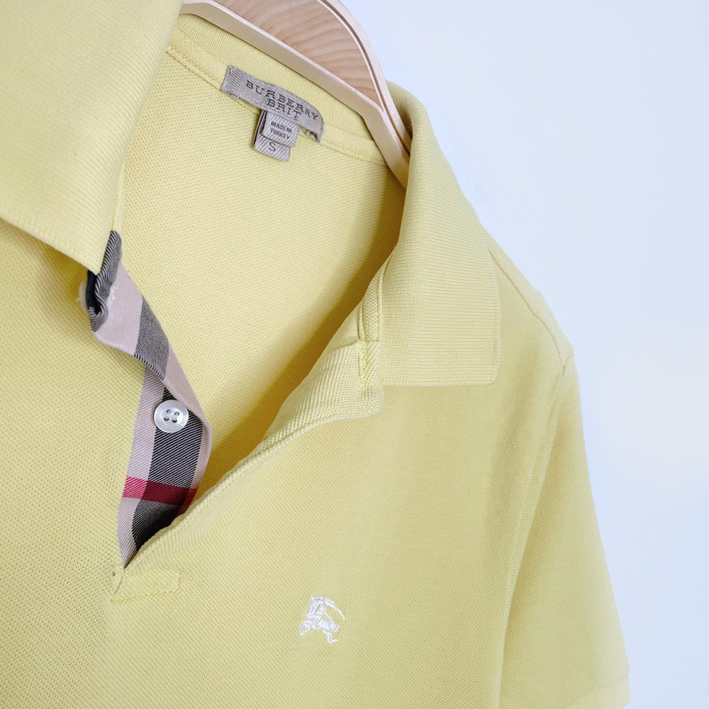 burberry brit lemoncello pique polo