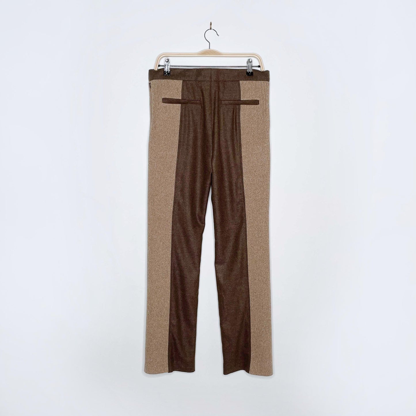 burberry FW2020 runway wool-cashmere split hem trouser