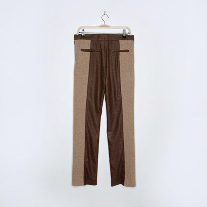 burberry FW2020 runway wool-cashmere split hem trouser