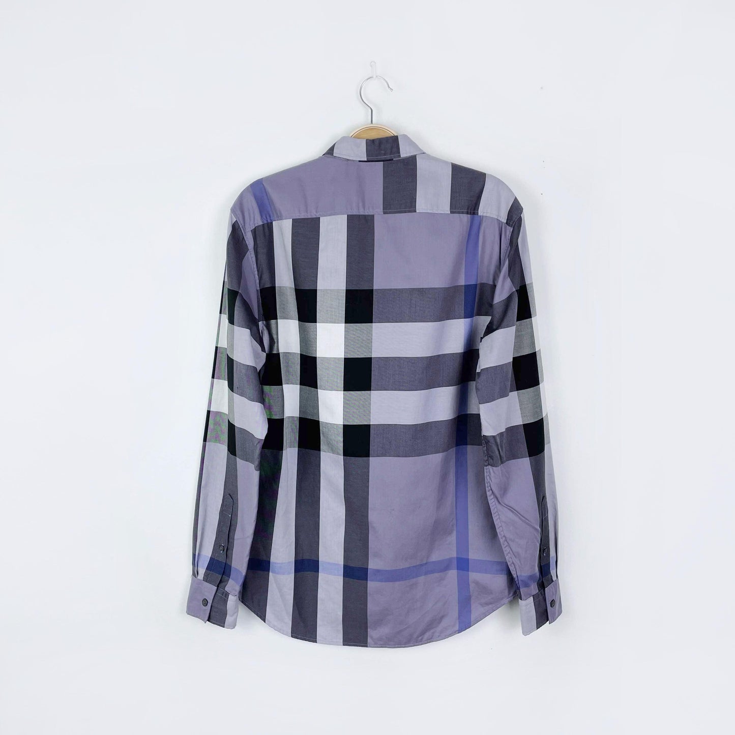 burberry exploded check button down shirt - size small