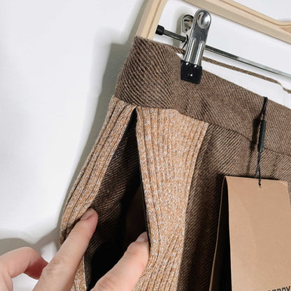 burberry FW2020 runway wool-cashmere split hem trouser