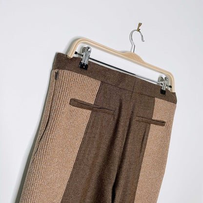 burberry FW2020 runway wool-cashmere split hem trouser