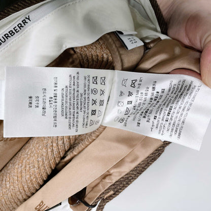 burberry FW2020 runway wool-cashmere split hem trouser