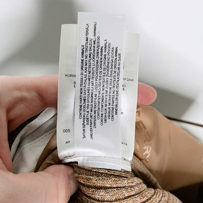 burberry FW2020 runway wool-cashmere split hem trouser