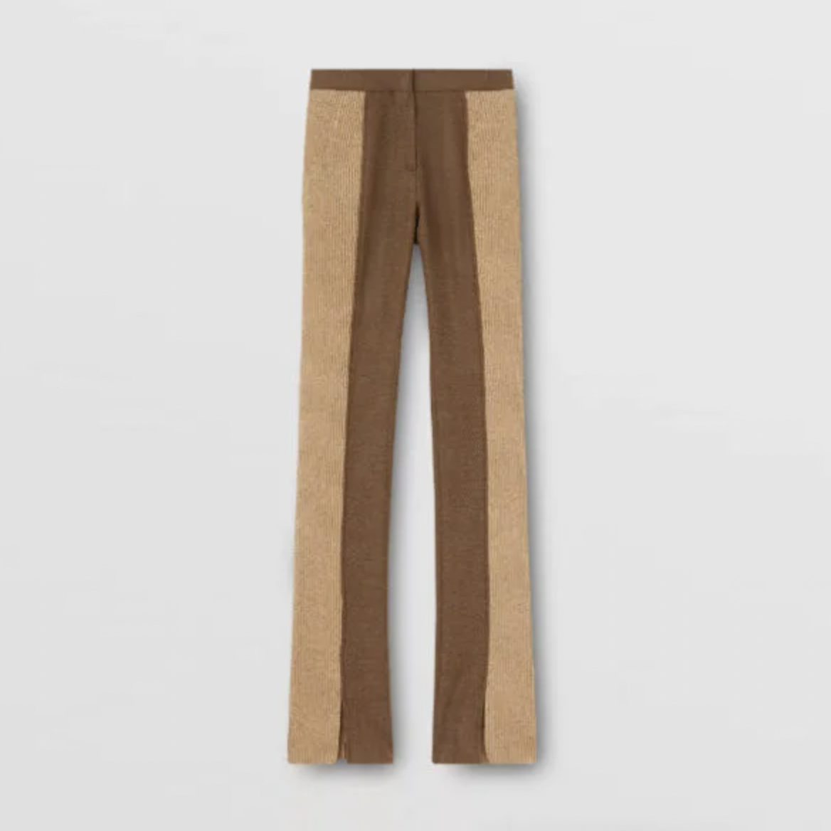 burberry FW2020 runway wool-cashmere split hem trouser