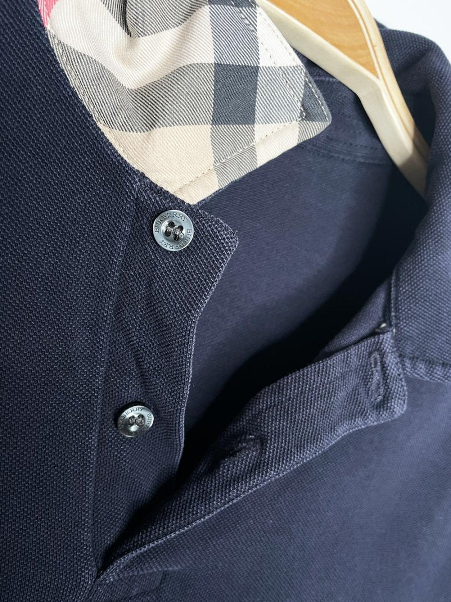 burberry brit nova check collar pique polo shirt - good market thrift store