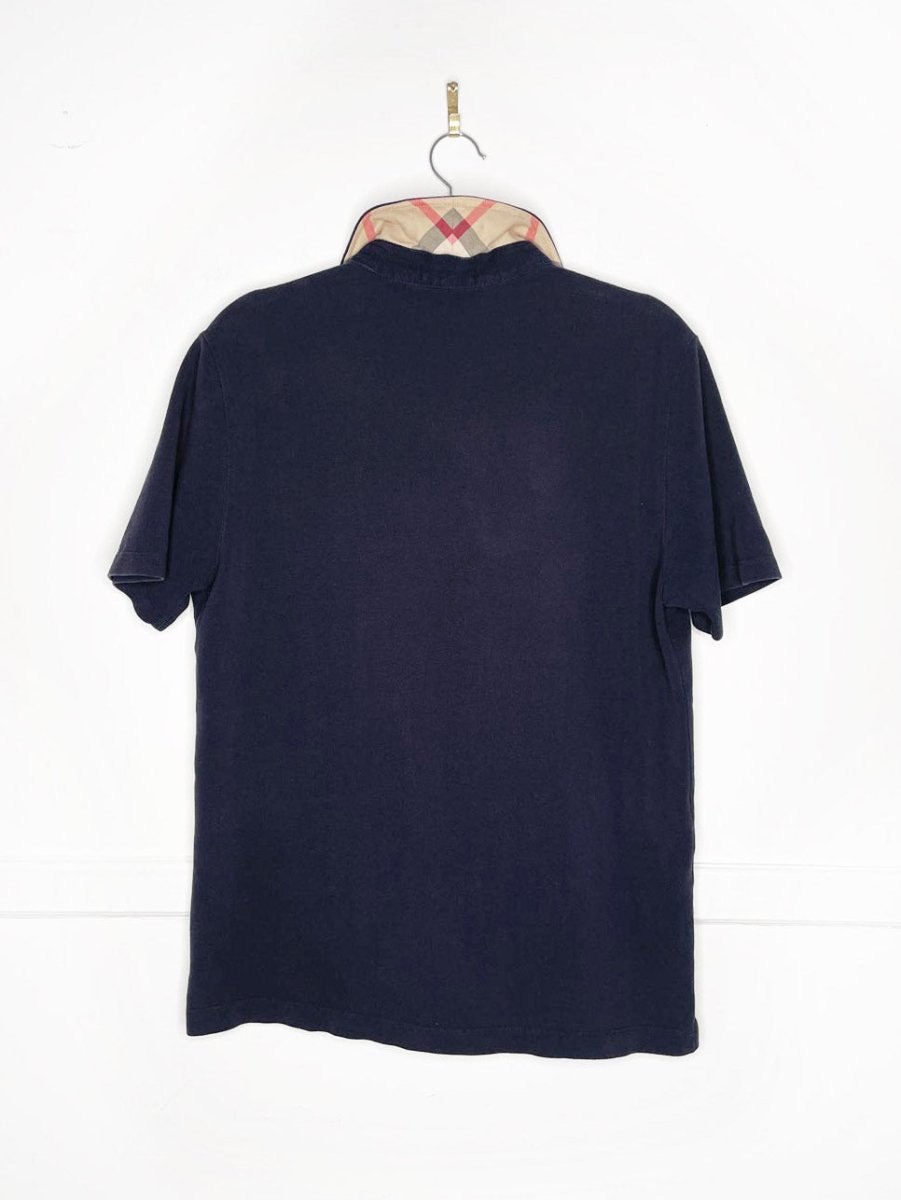 burberry brit nova check collar pique polo shirt - good market thrift store