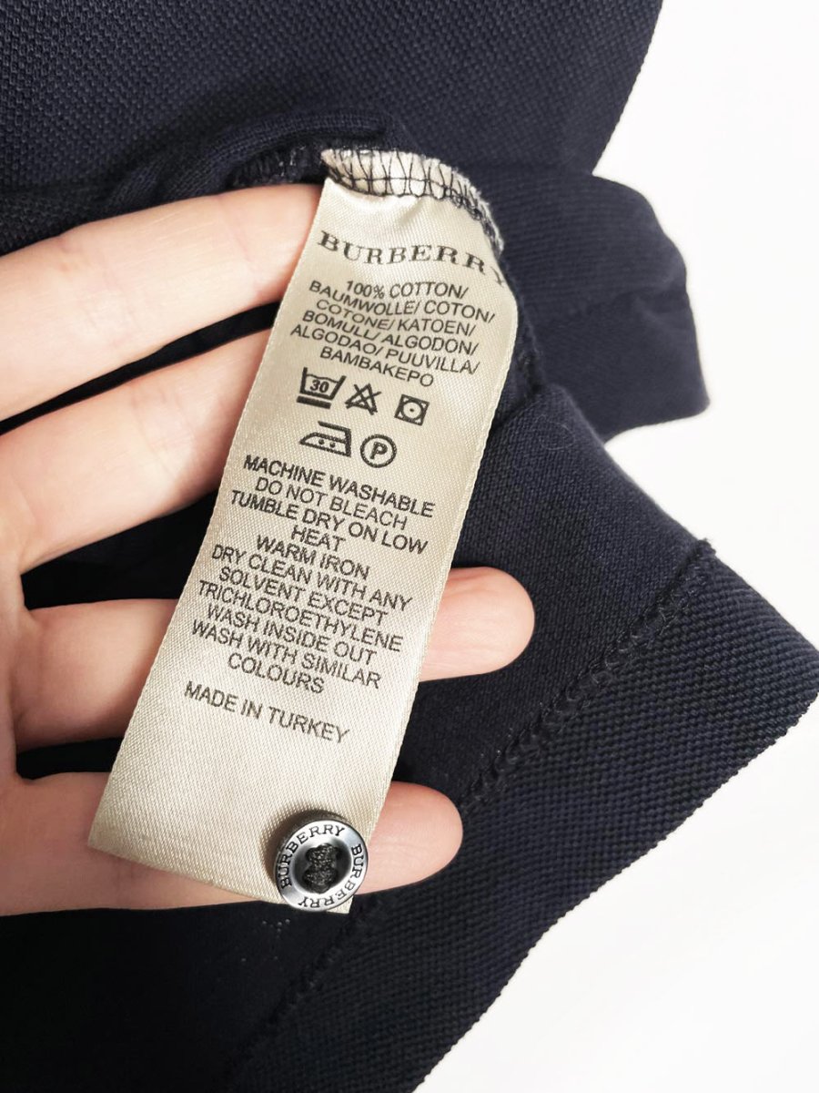 burberry brit nova check collar pique polo shirt - good market thrift store