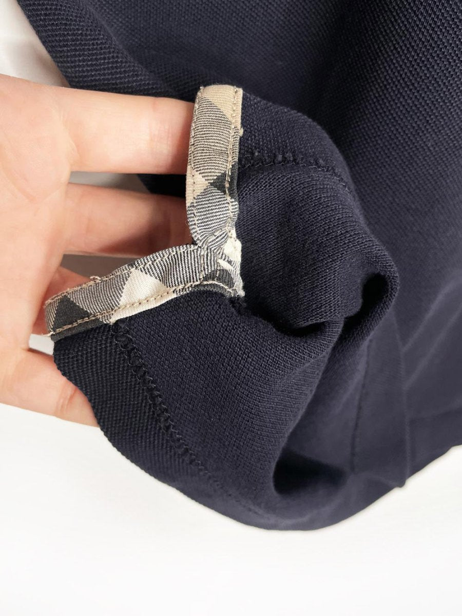 burberry brit nova check collar pique polo shirt - good market thrift store