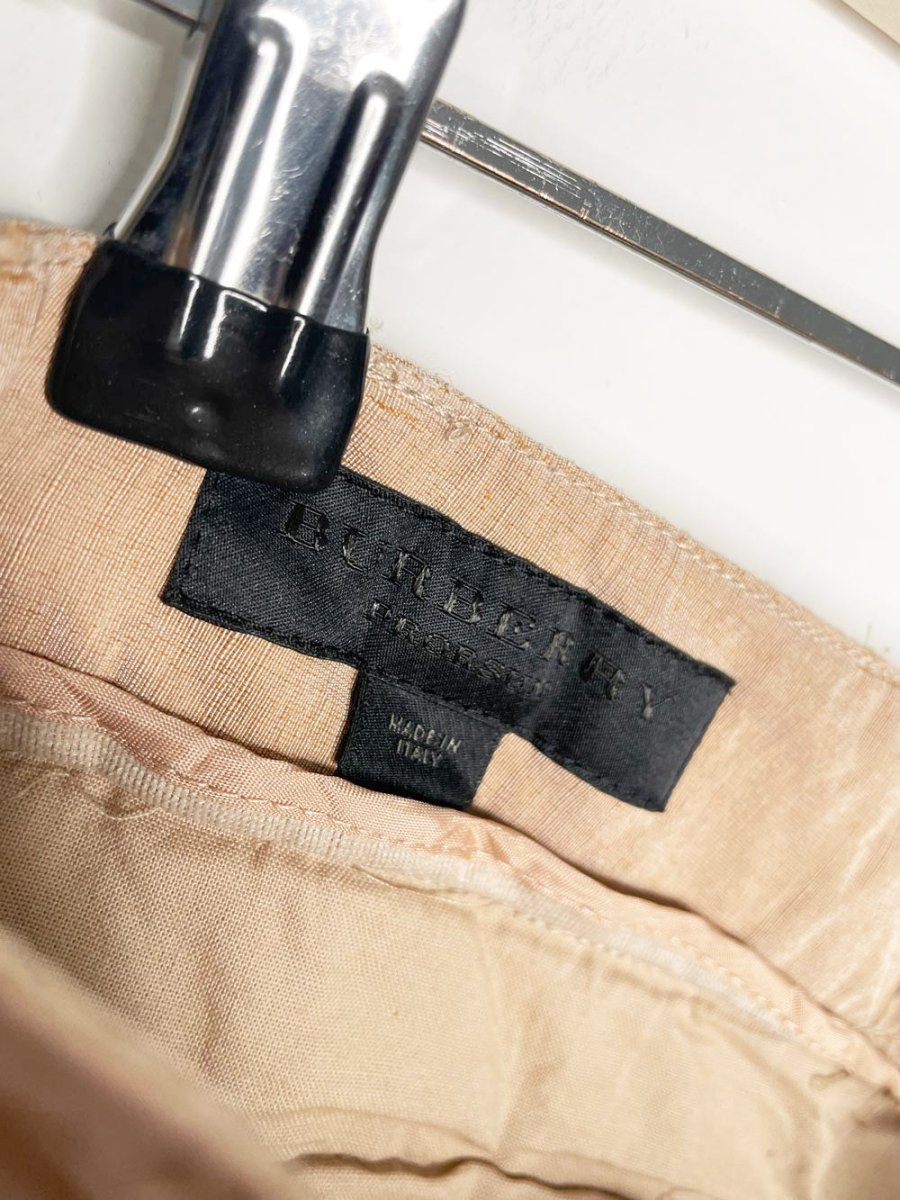 burberry prorsum 2013 resort linen - silk short | made in Italy - good market thrift store