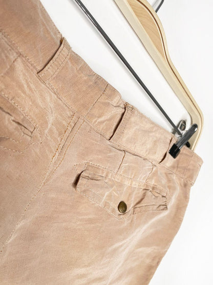 burberry prorsum 2013 resort linen - silk short | made in Italy - good market thrift store